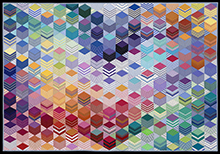Piece of Cake   |  40” x 58”  |  2017   |  Juried into In the American Tradition, Houston Quilt Festival 2019  |  Juried into Quilts=Art=Quilts 2018  |  Juried into QuiltCon 2019   |  Award for Best Use of Color, Vermont Quilt Festival, 2018   |  Featured in QuiltCon Magazine, 2019